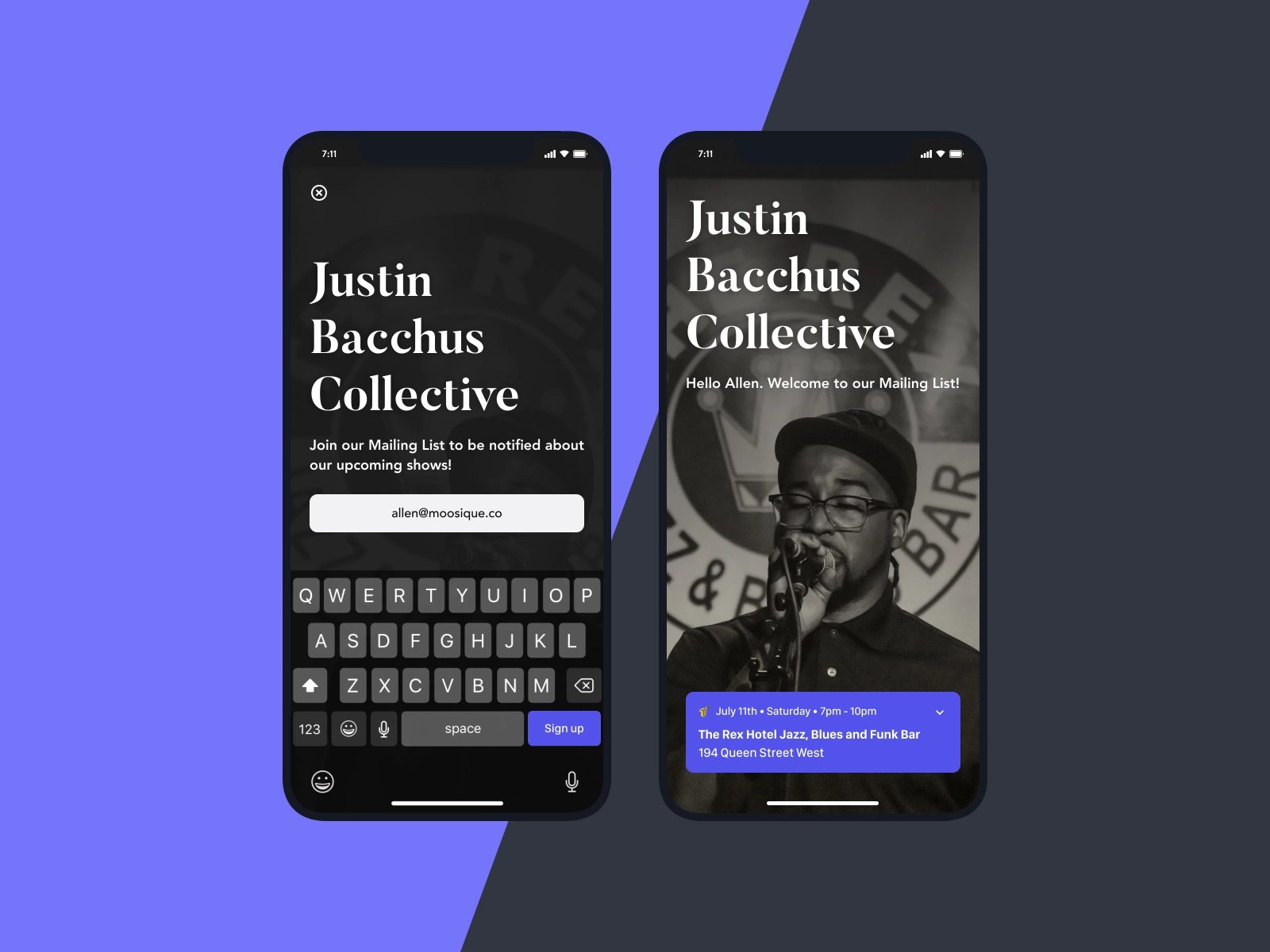 Dribbble UI challenge, selection 1