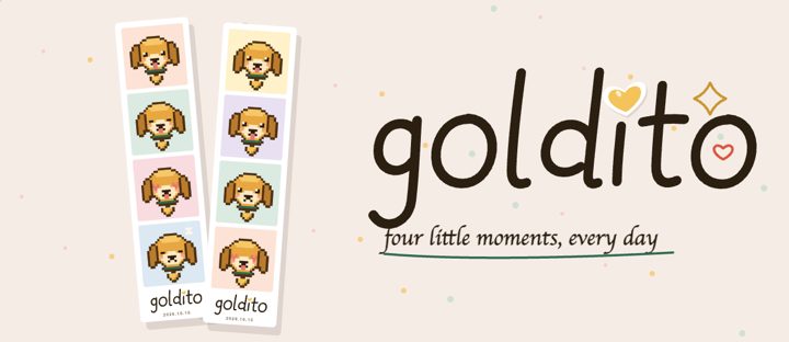 Four-cut photo strip take