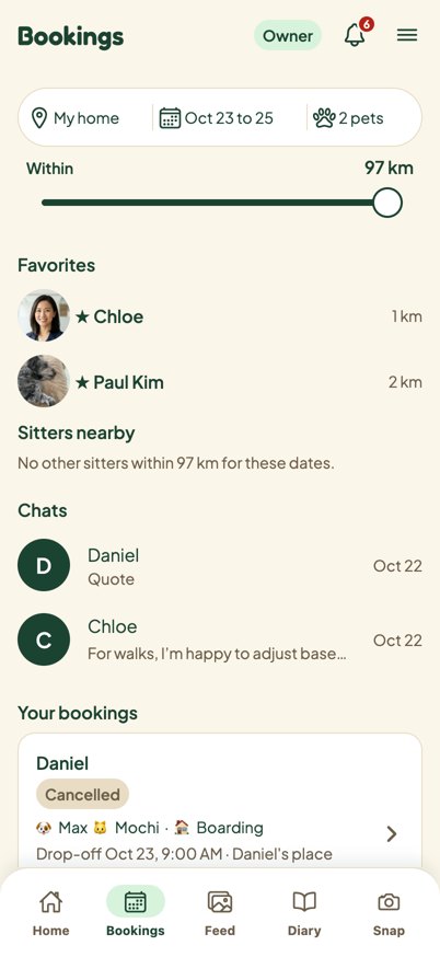 Owner Bookings in Plus Jakarta Sans