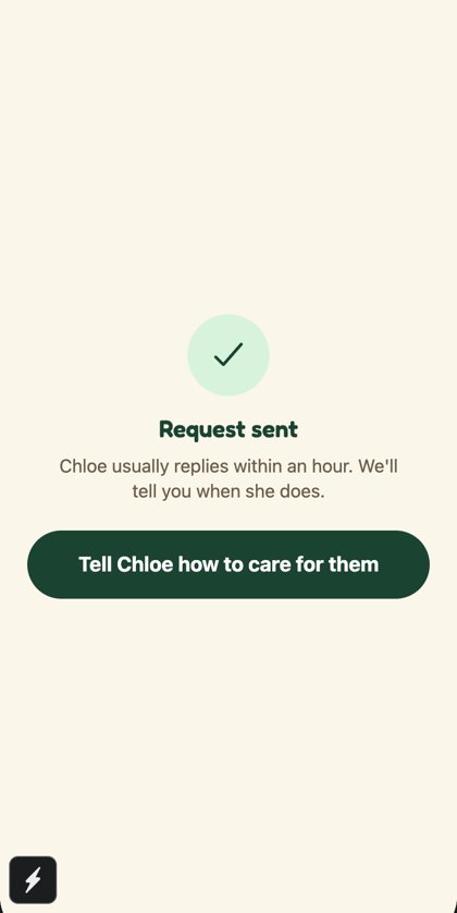 Request sent