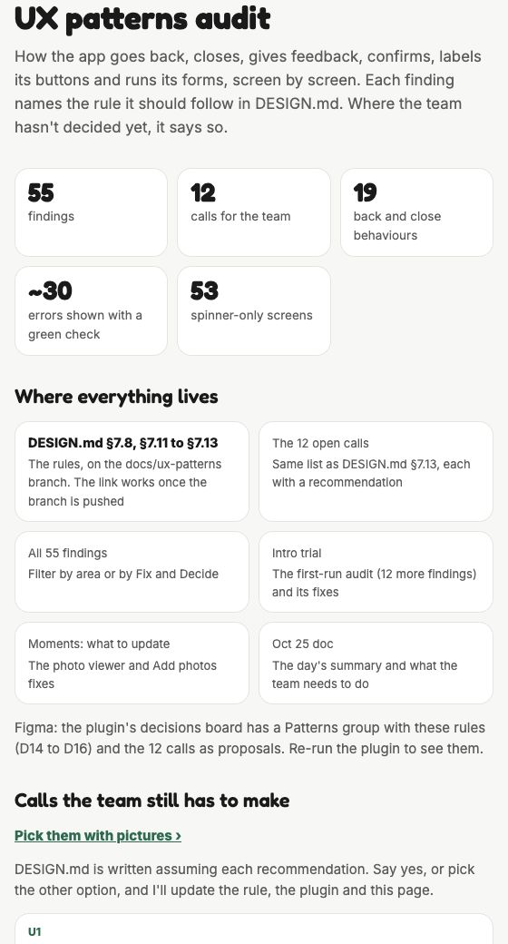 UX audit