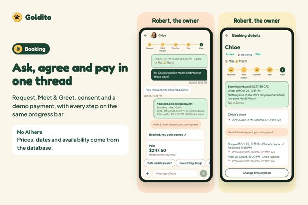 Stage 3 · Booking