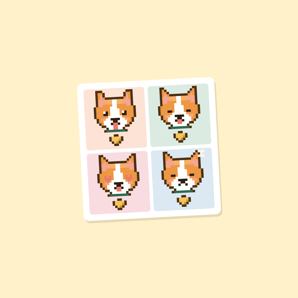 Four-cut strip icon master