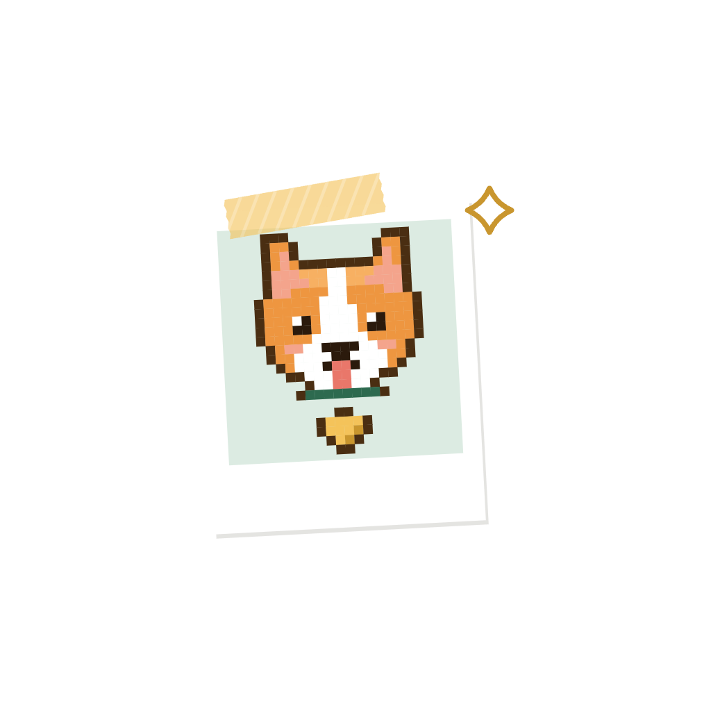 Polaroid page symbol master