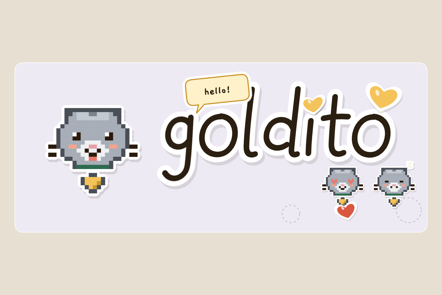 Sticker sheet Devpost logo