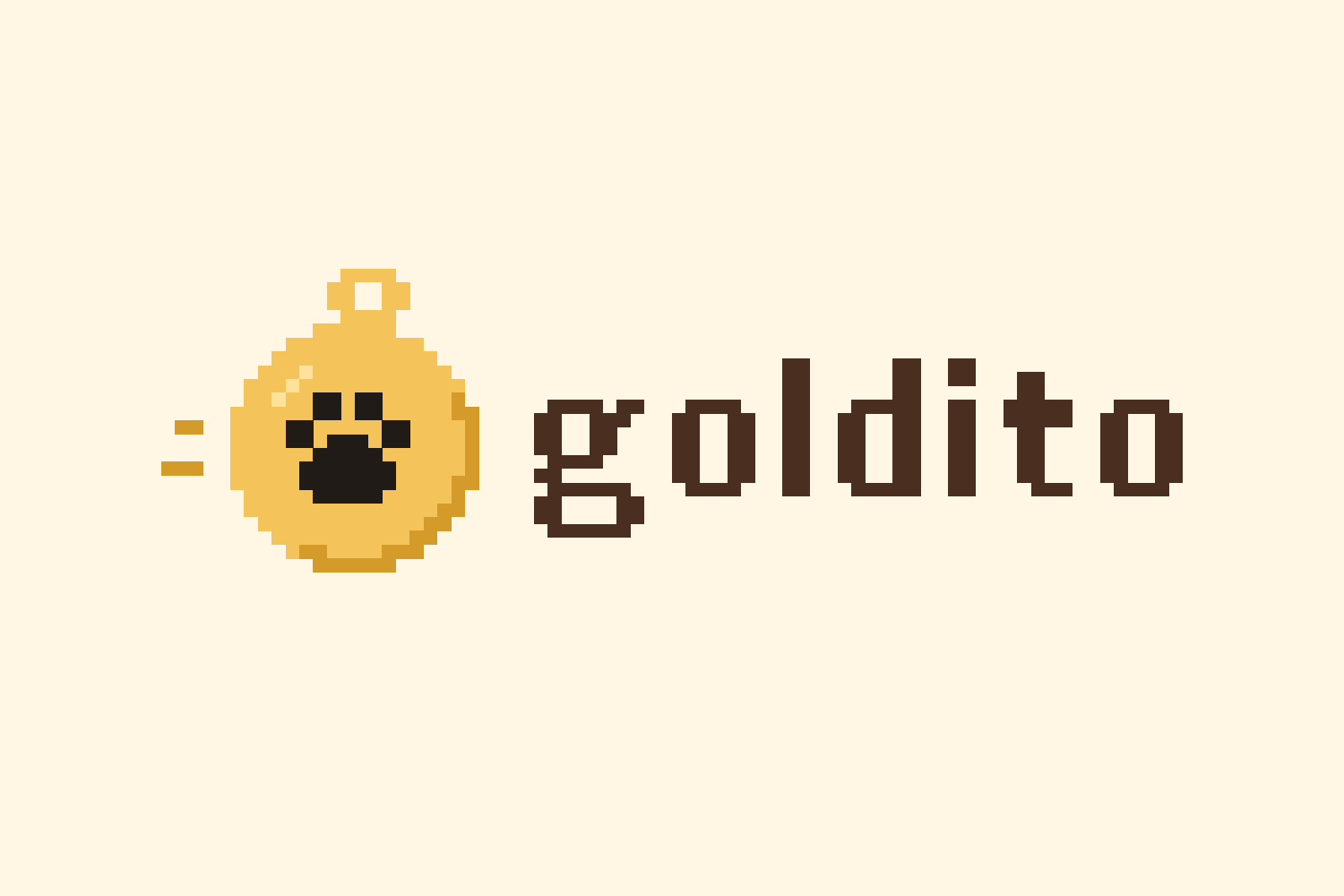 Gold on cream Devpost logo