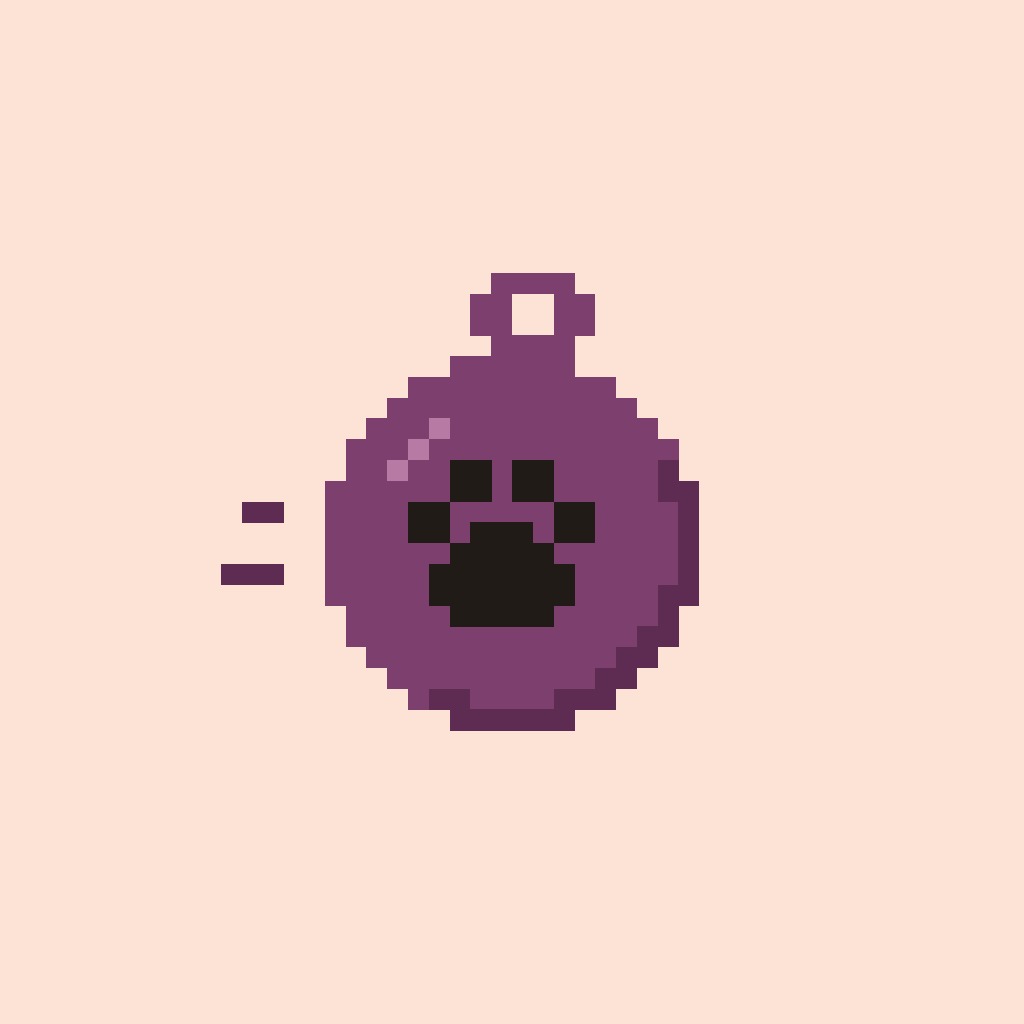 Plum on peach icon master