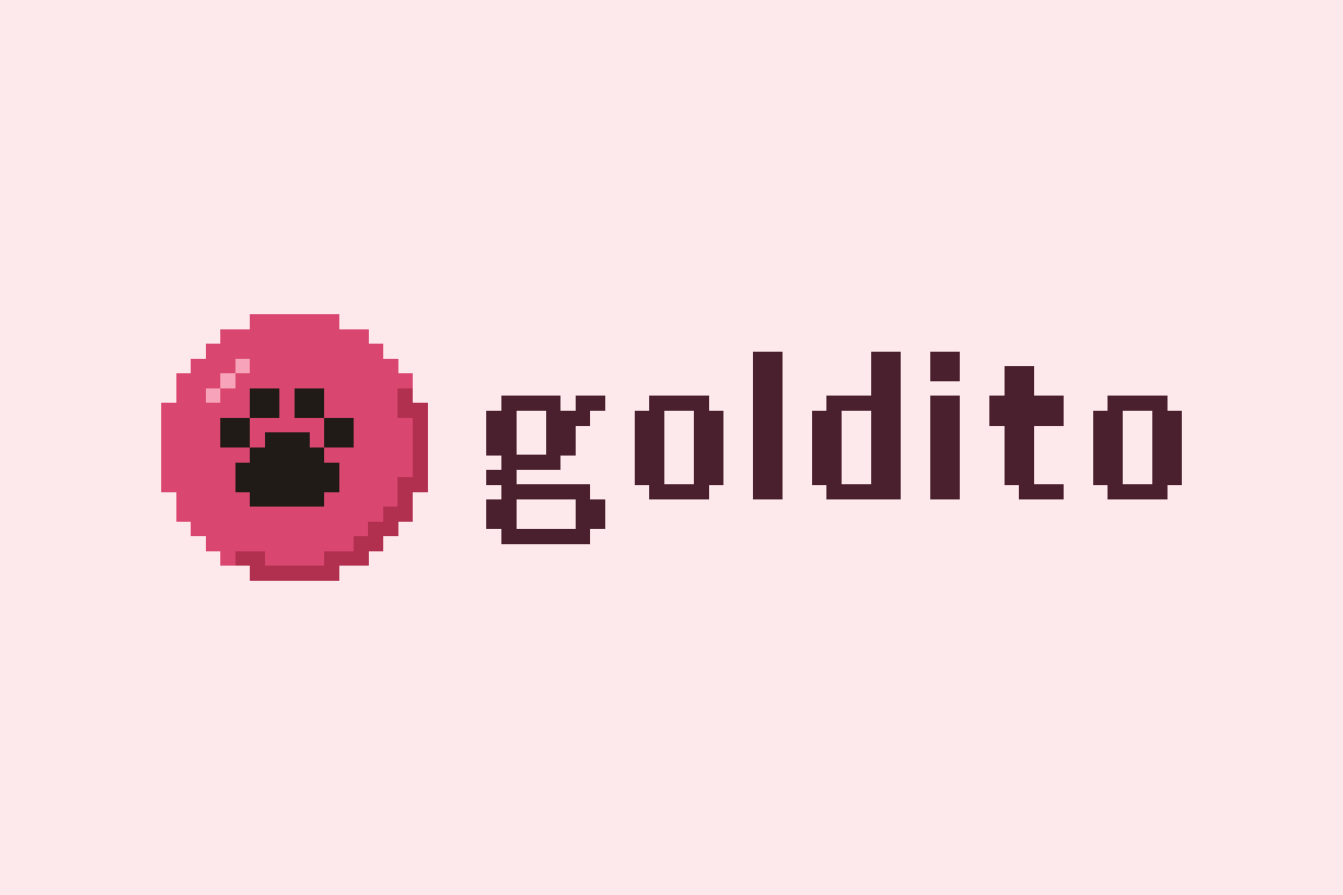 Berry on blush Devpost logo