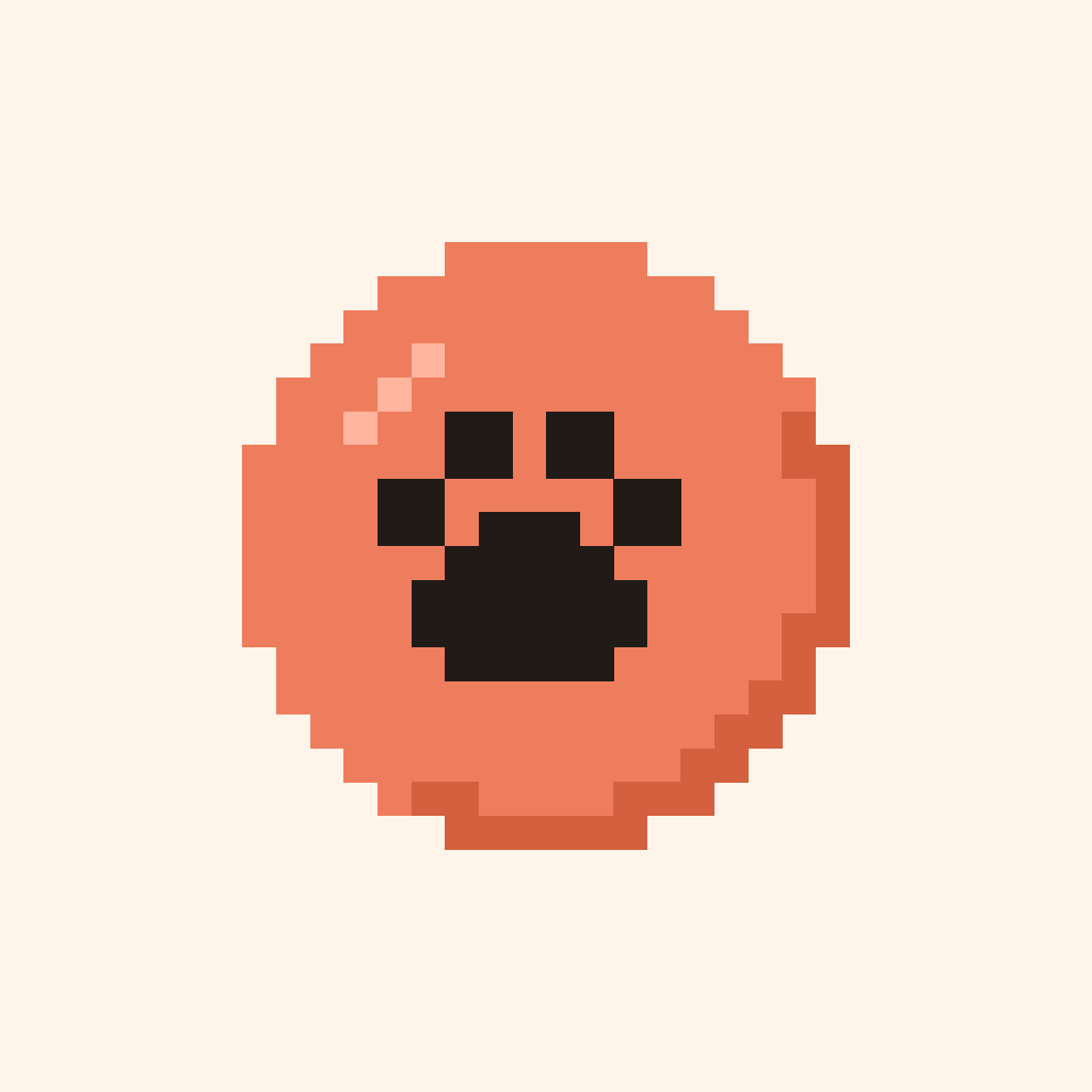 Coral on cream icon master