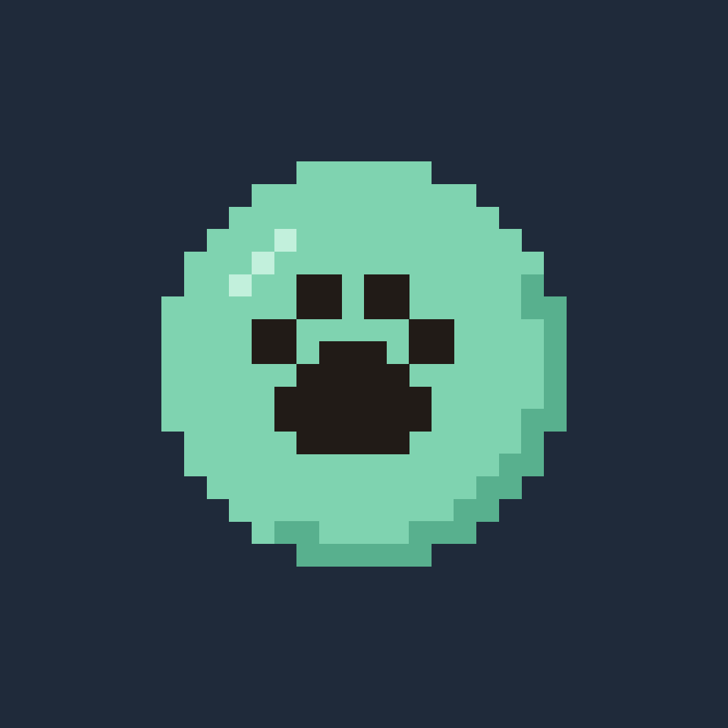 Mint on navy icon master