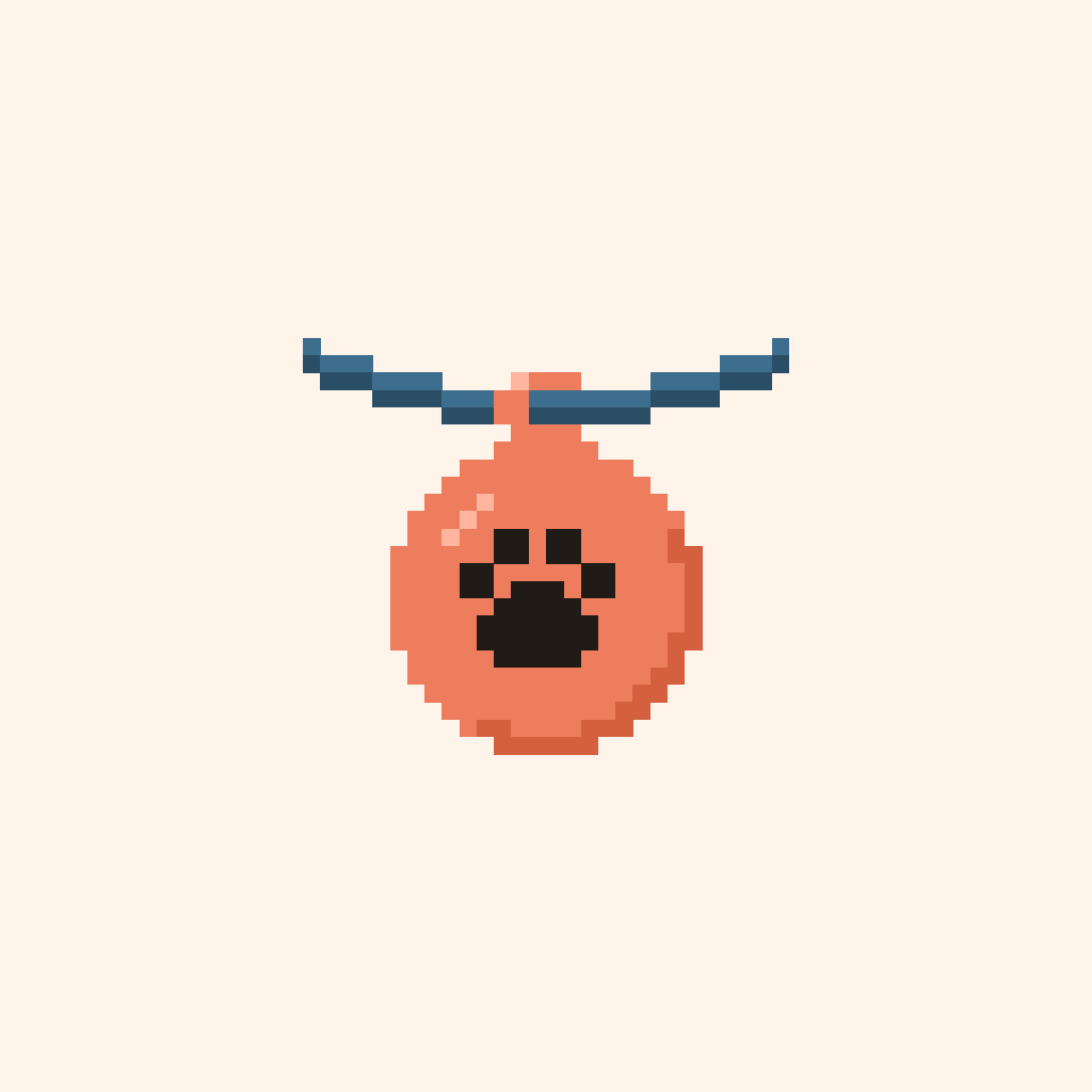 Coral on cream icon master