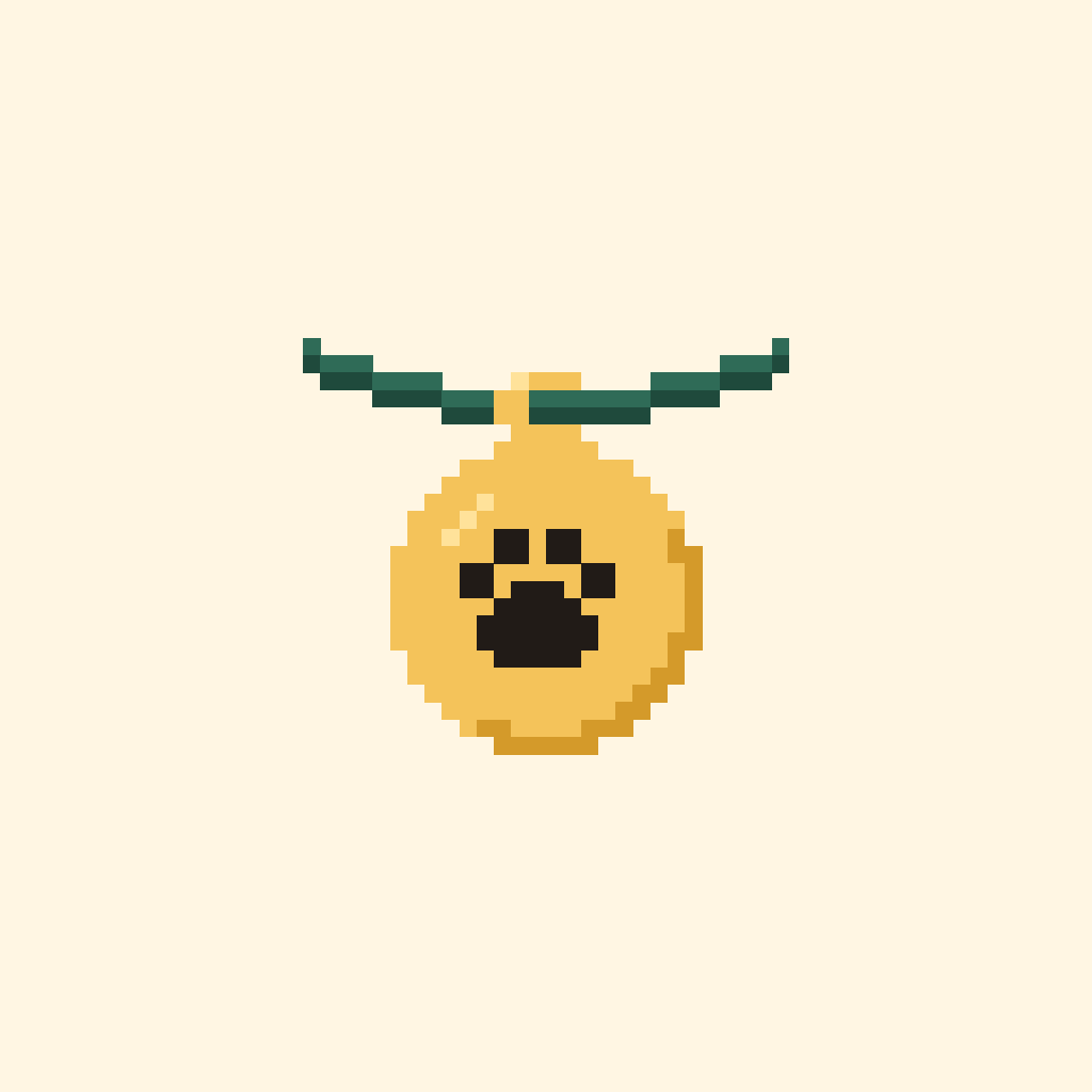Gold on cream icon master