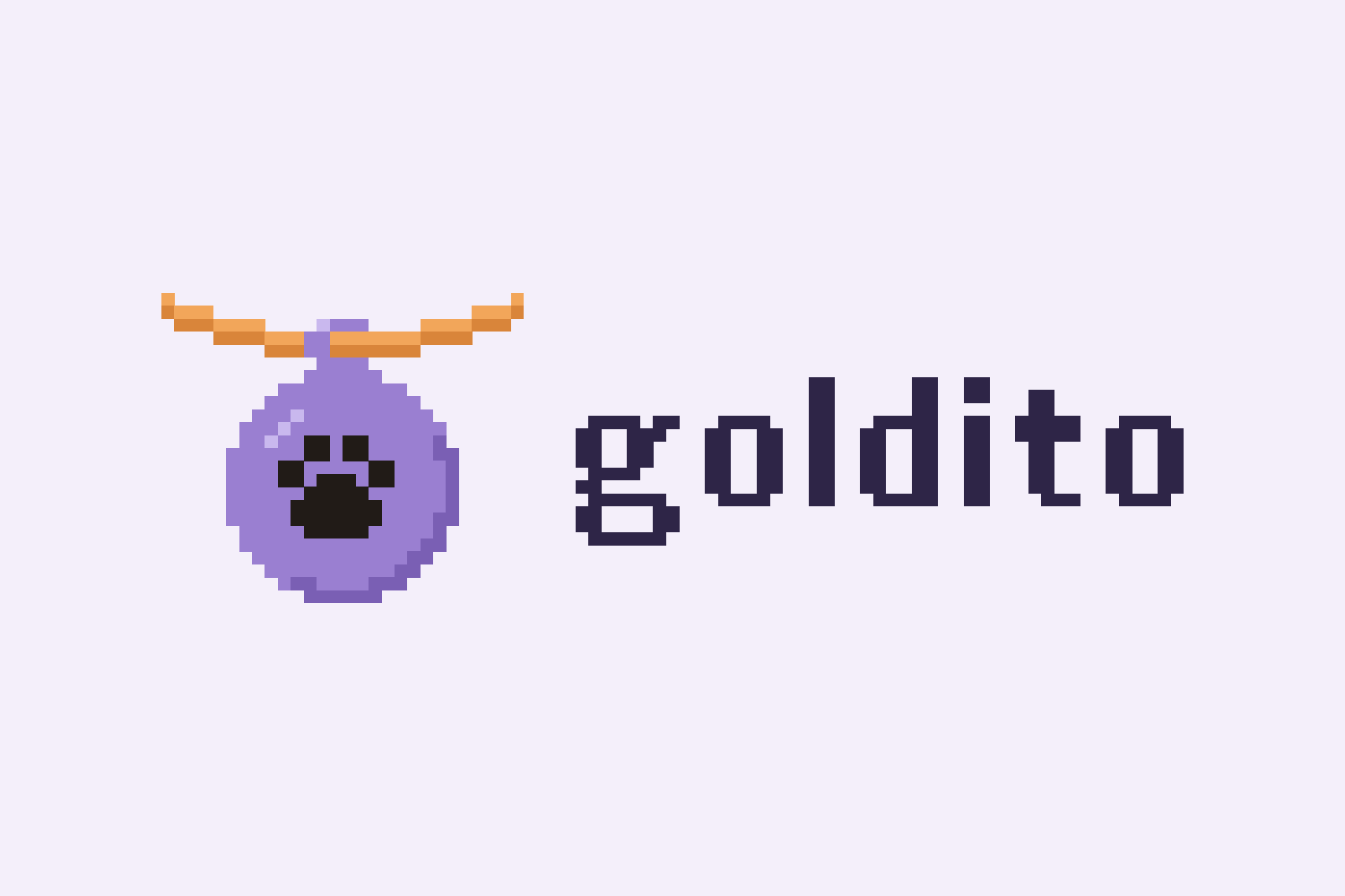 Lilac on cream Devpost logo