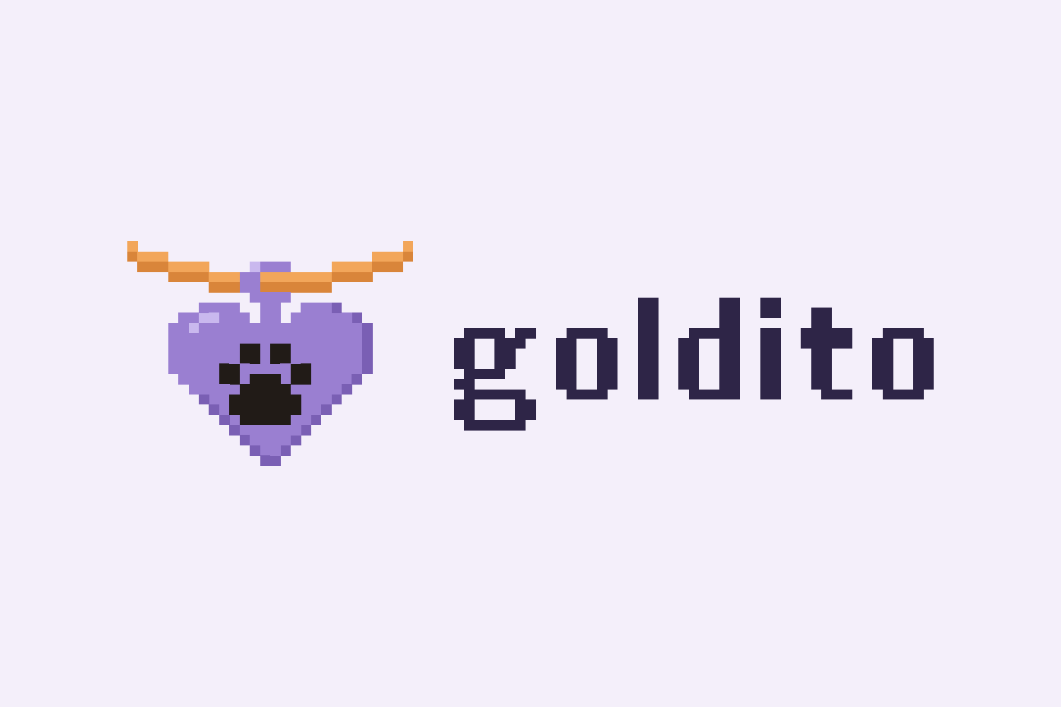 Lilac on cream Devpost logo