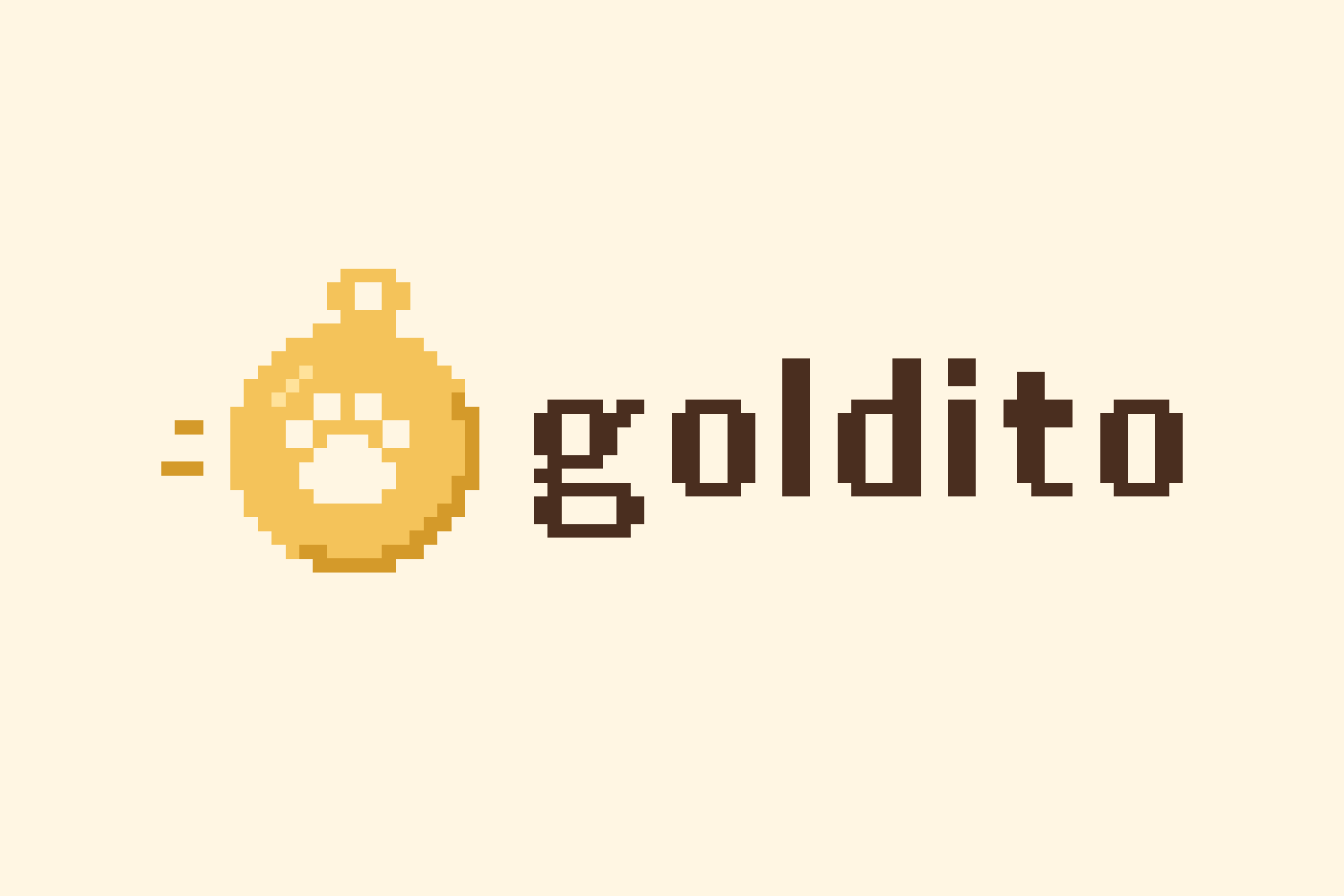 Gold on cream Devpost logo