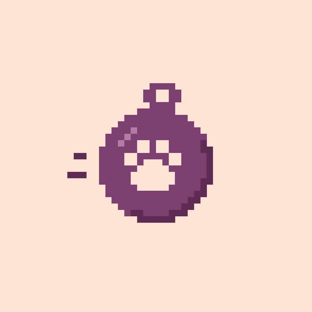 Plum on peach icon master