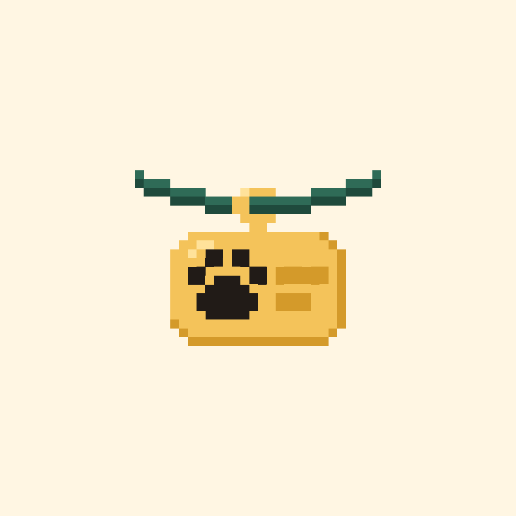 Gold on cream icon master