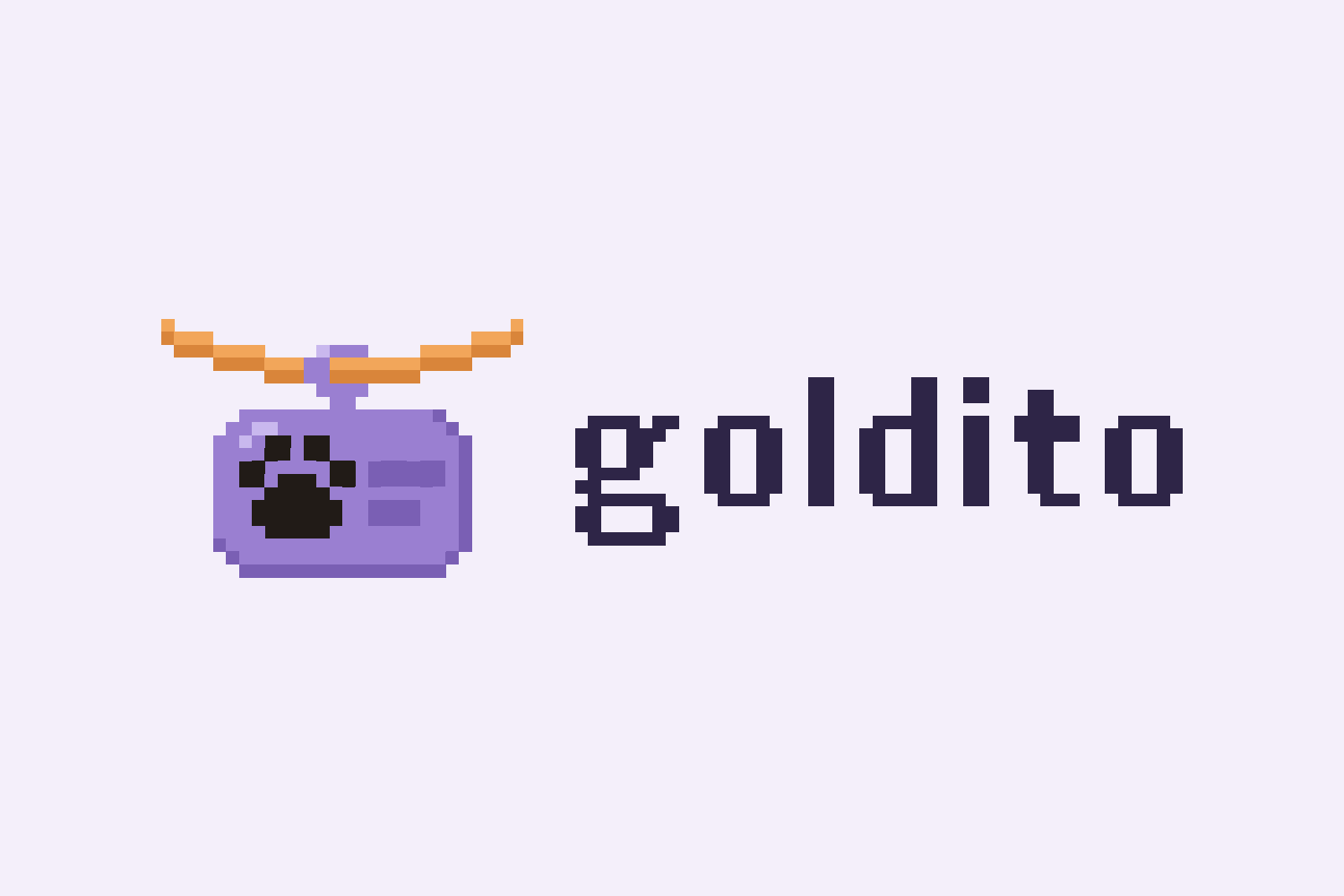 Lilac on cream Devpost logo